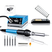 Estación de Soldadura 60W Kit del Soldador-OCKERED Mini Soldador de Estaño con Pantalla LED，200~480 °C Temperatura…